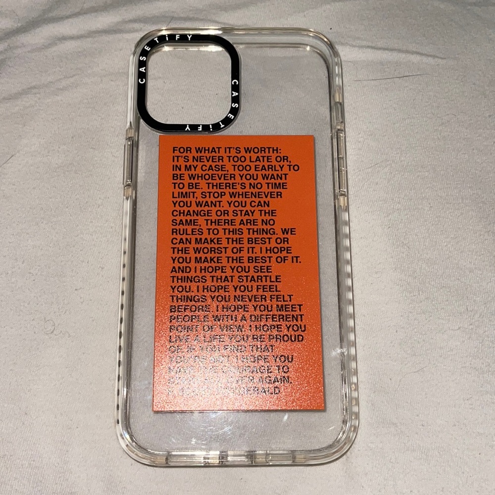 Casetify for what it’s worth iPhone 12 Pro Max case